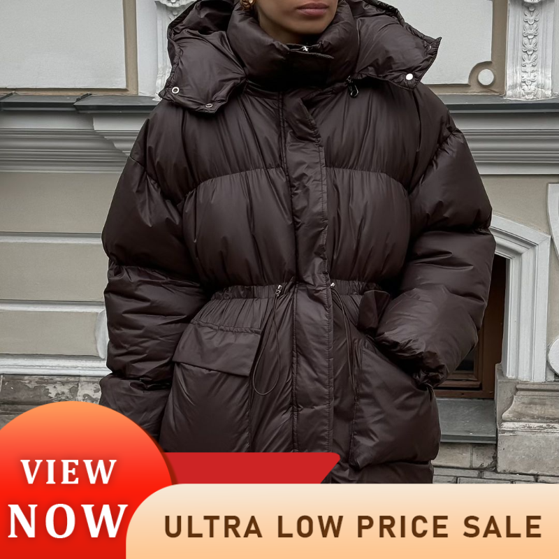 ฤดูหนาว WARM Hooded Thicken แจ็คเก็ตผ้าฝ้ายผู้หญิงกระเป๋าสตางค์ Quilted Zipper Coats 2025 แฟชั่นใหม่ Casual Street ...