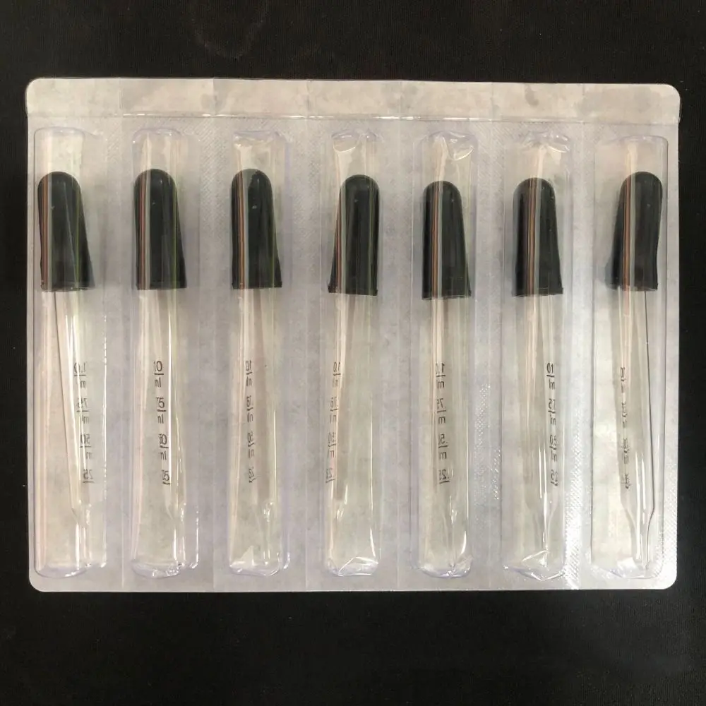 7 Chiếc Kính Quy Mô Nhỏ Giọt Đầu Cao Su Quy Mô Pipet Nhỏ Giọt Tinh Dầu Bình Ống Hút Đa Năng Giọt Nhỏ Cho Trường Học nhà
