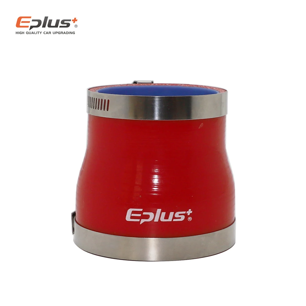 Eplus mangueira universal de silicone, conector reto grande para pequeno, intercooler de carro, acoplador de tubo de admissão turbo, vermelho, vários tamanhos