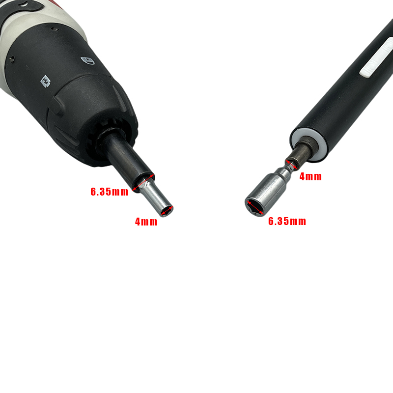 Adattatore da 4 mm Adattatore da 6,35 mm 1/4 "5 ~ 9 pezzi CR-V punte di precisione Set cacciavite Riparazione fotocamera per telefono cellulare Supporto per computer Codolo esagonale