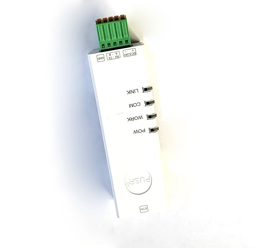 Trilho DIN RS485 RS232 para Ethernet Modbus Gateway Transmissão de dados transparente bidirecional Configuração fácil DR132 DR134