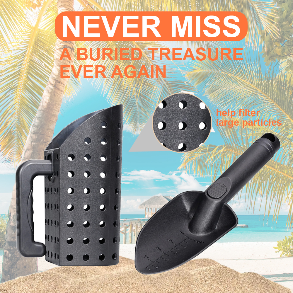 Металлоискатель, совок для песка и лопата, набор инструментов для копания, аксессуары для воды, пляжа, металлоискание, быстрая просеивание