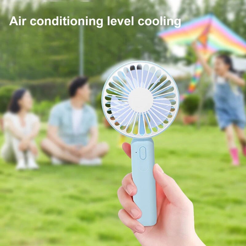1pc Neue Tragbare Fan Büro Desktop Multifunktionale Klapp Kopf Kleine Elektrische Fan USB Mini Tragbare Hohe Wind Tasche Fan