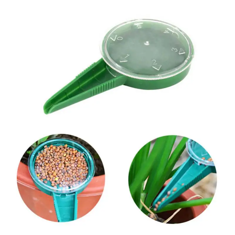 Lima sembradora de semillas de plantas, macetero ajustable, dispensador de siembra manual, accesorio, sembradora de plantas de hierba y flores, jardín multifunción