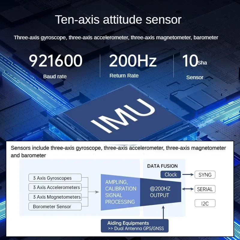 IMU Trägheitsnavigationsmodul ROS1/ROS2 Robot MEMS USB-Magnetometer 10-Achsen ARHS Haltungssensor für programmierbare Roboterteile
