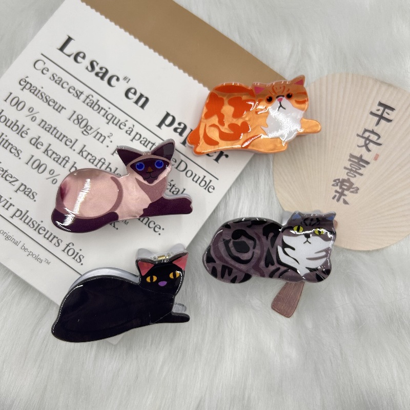 Spinka do włosów dla kota Lady Girl Śliczna mała spinka do włosów Krótkie długie włosy Spinka do włosów dla córki Kochanka Dziewczyna Partner szkolny
