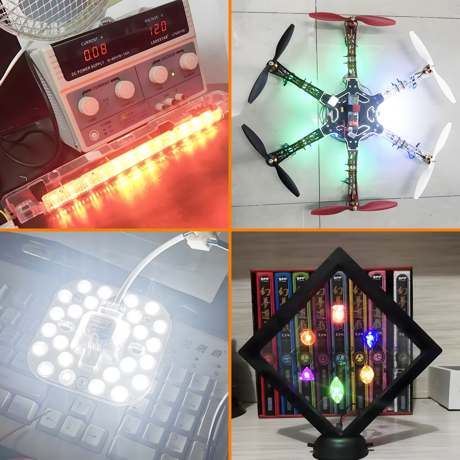 50/100pcs SMD LED 다이오드 3528 1210 다이오드 LED 다이오드 키트 믹스 화이트 그린 레드 옐로우 블루 핑크 퍼플-UV 오렌지 RGB 라이트 비즈