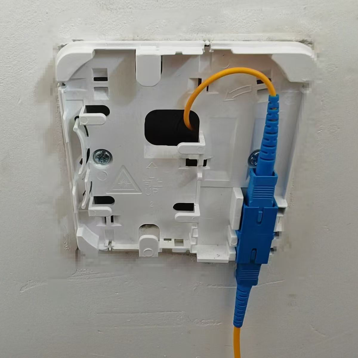 FTTH Fiber Optic Splice Box 1 Port Fiber Optic Terminal Junction Box mit SC Adapter 86-typ Fiber Optic Termination Box