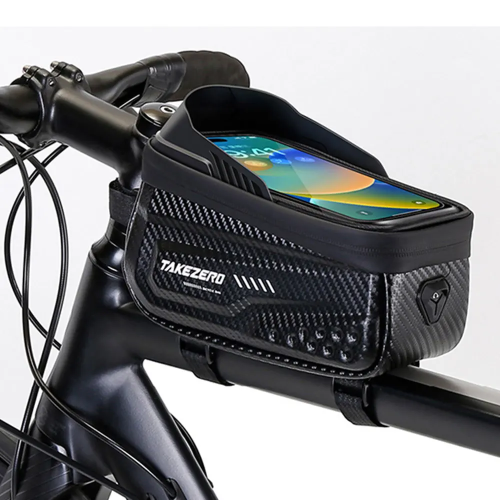 NEWBOLER Fahrradtasche, wasserdicht, Touchscreen, Fahrradtasche, oberer Vorderrohrrahmen, MTB, Rennrad, Tasche, Handyhülle, Fahrradzubehör