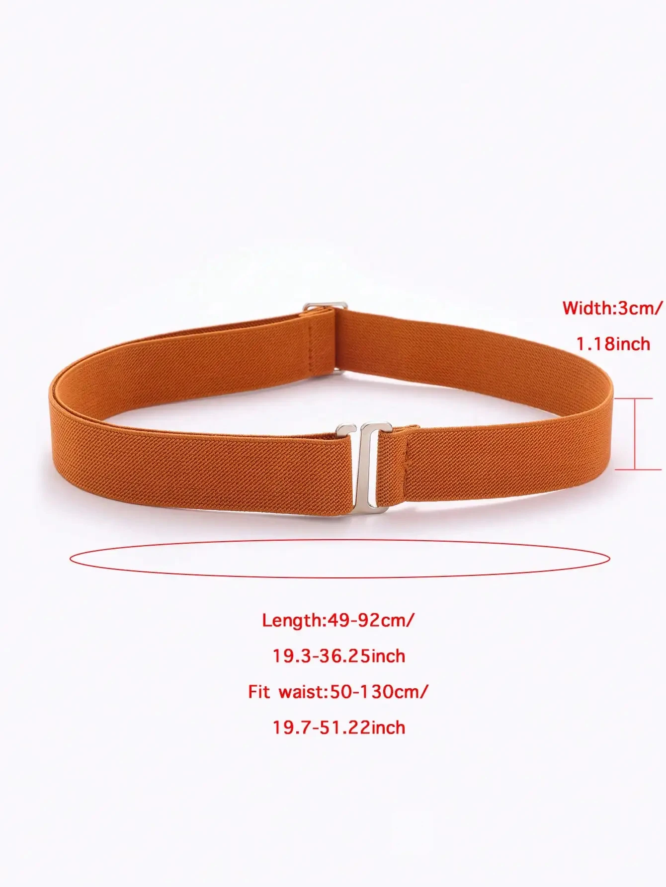 1pc elastische, comfortabele en verstelbare antislipbroekriem voor dames, past op de meeste maten
