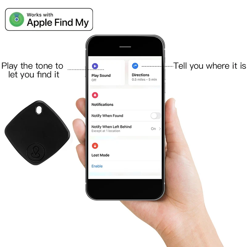 Mini Smart iTag Bluetooth GPS Tracker Key Hochpräzise Standortverfolgung über Apple Find My APP Reminder Positioner für iPhone