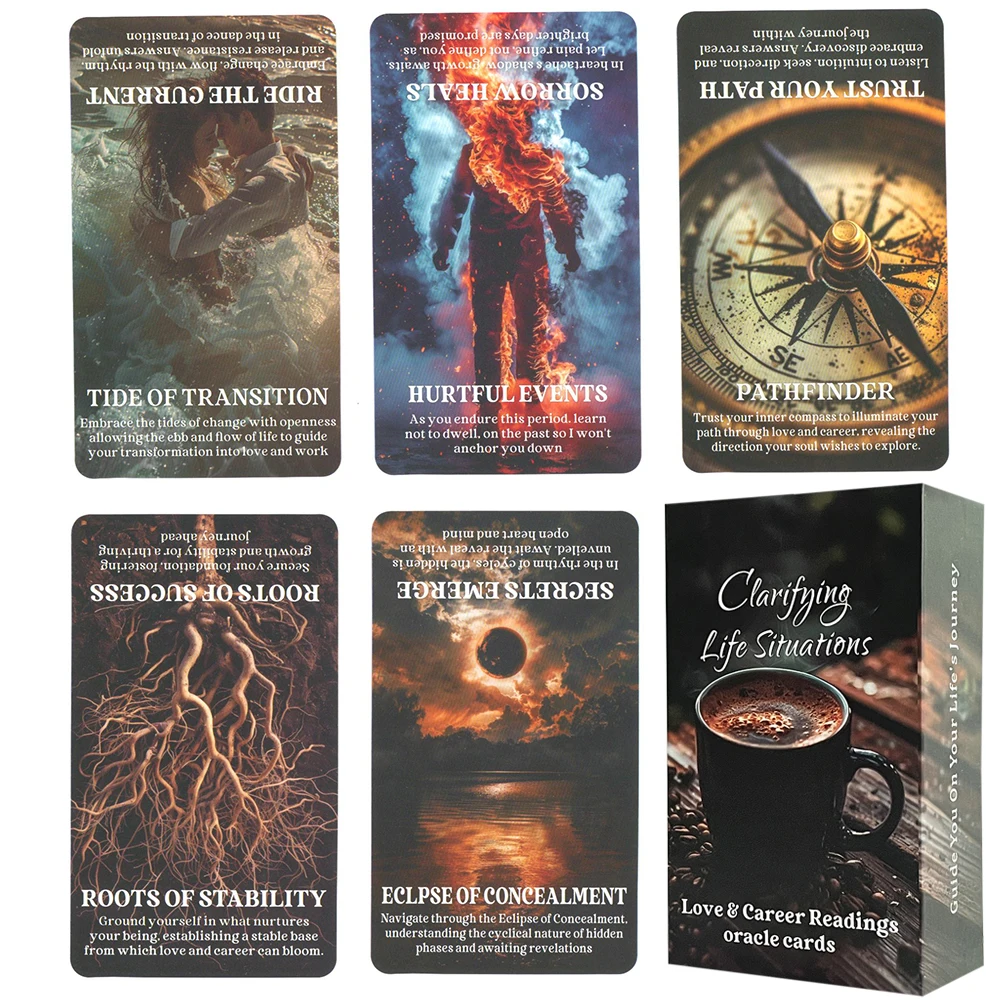 Klärung von Lebens situationen Liebe und Karriere Lesungen Orakel karten Englisch Version Tarot Deck in Box 80-Karten