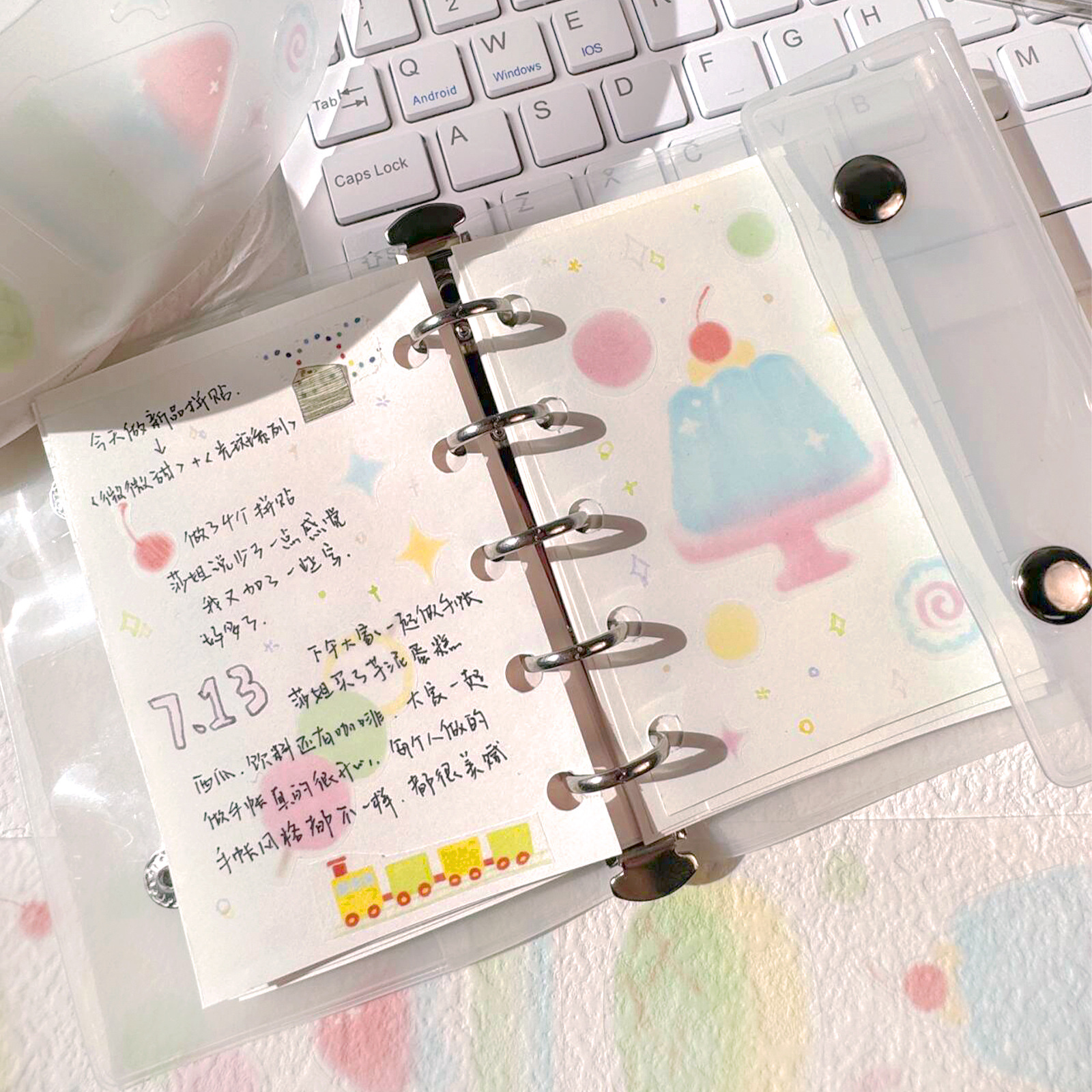 1 pcs/1 Lot ตกแต่งกาวเทปหวานเล็กน้อยขยะ Journal DIY กระดาษญี่ปุ่น Masking Scrapbooking สติกเกอร์