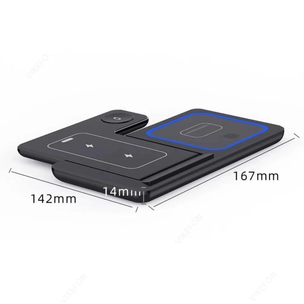 3-in-1 30 W faltbare kabellose Ladestation für iPhone 16 15 14 13 12 Pro Max iWatch Ultra Airpods Pro Schnellladestation Dock