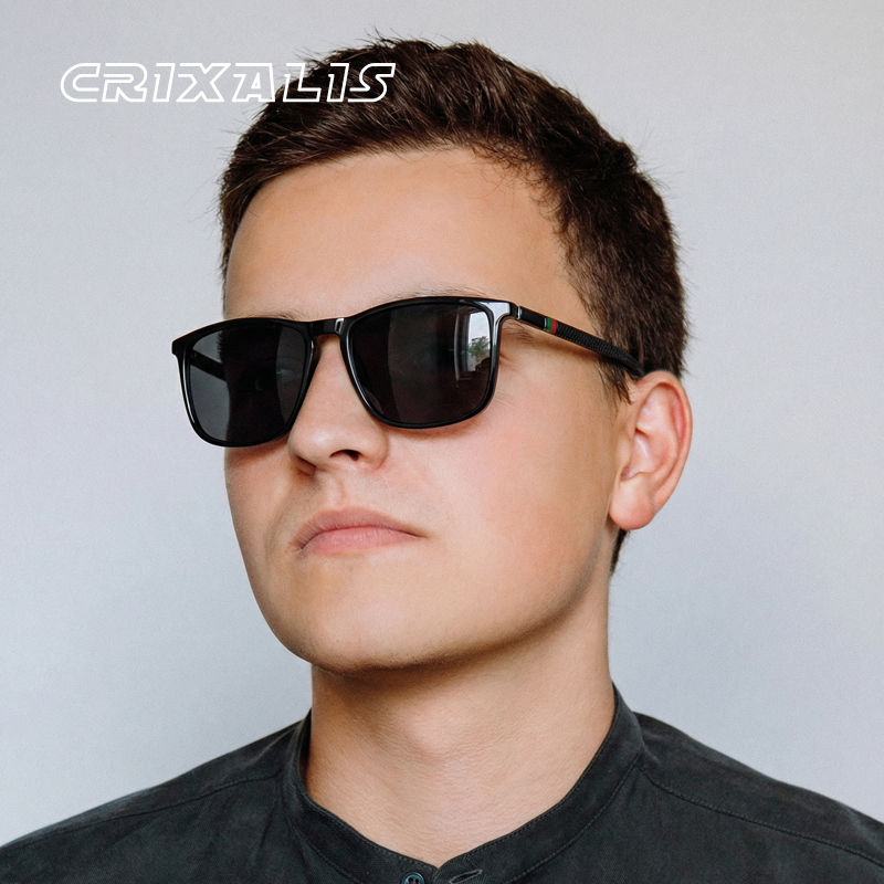CRIXALIS Ultra Light Square Sunglasses for Men Fashion Comfortable Wear Mirror Sun Glasses Male Driving Fishing Women UV400