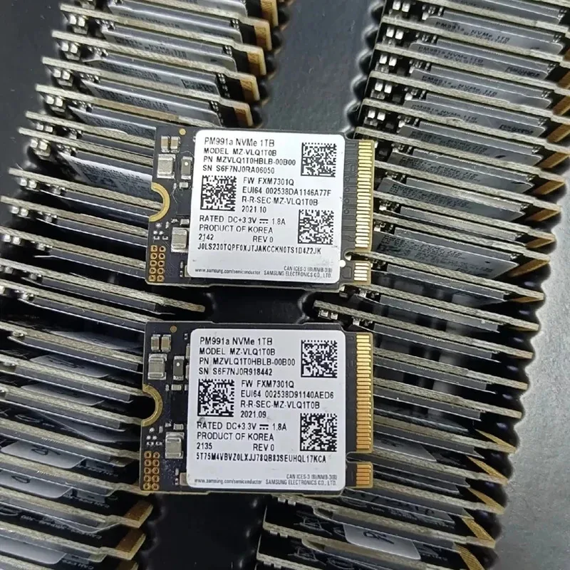 Original  PM991/PM991a 1 512GB  2230 M.2 Internal Solid State Drive PCIe3.0 x4 NVME  for Microsoft Surface Pro 7+ Steam Deck ssd