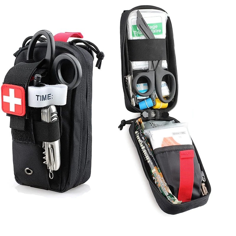 1 stücke Neue Taktische EMT Erste Hilfe Tasche Tasche Mit Tourniquet Schere Verband für Notfall IFAK Trauma Kampf
