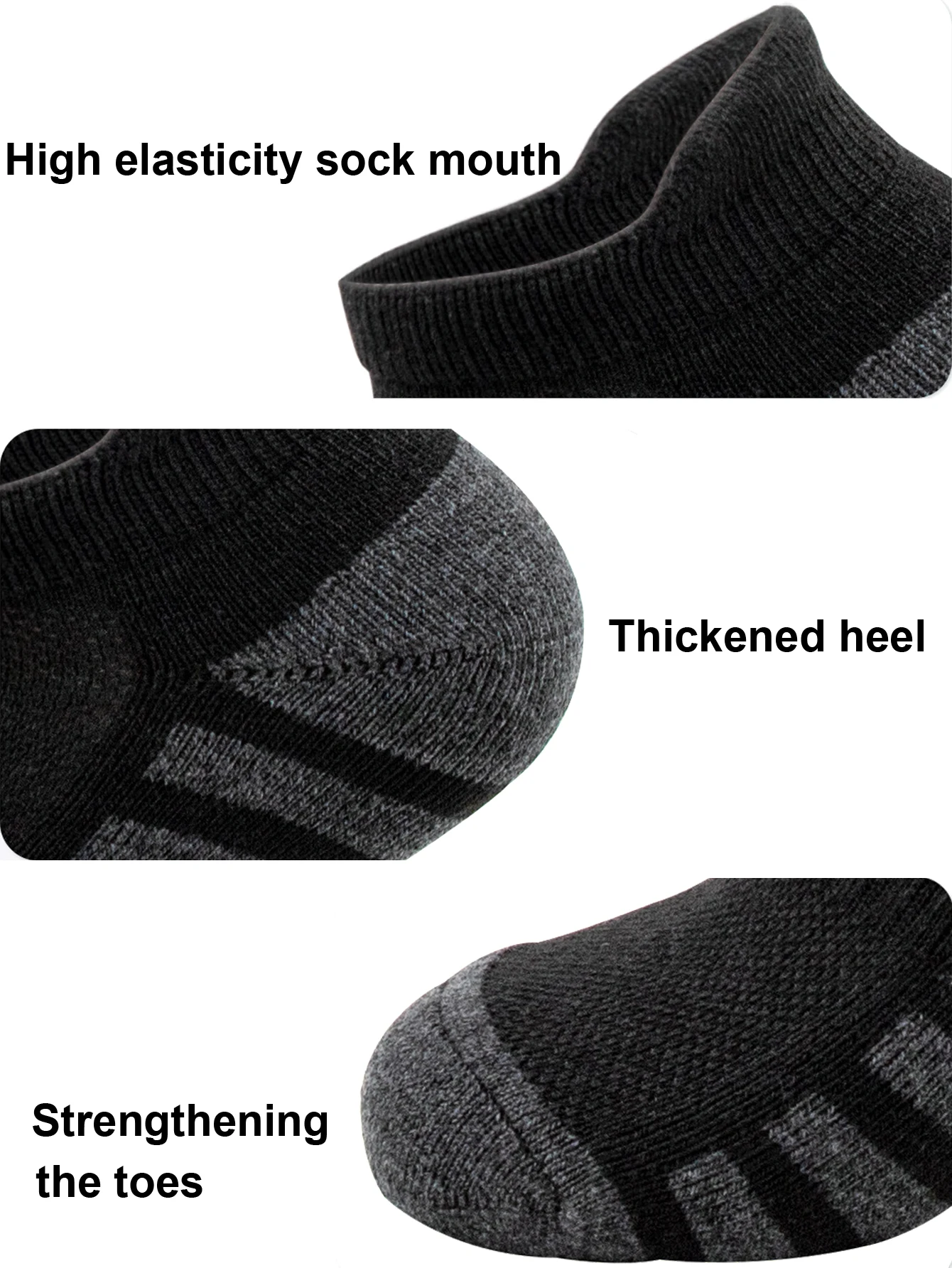 6/24 pares de calcetines deportivos tobilleros para correr, calcetines deportivos acolchados y transpirables de corte bajo para hombres y mujeres