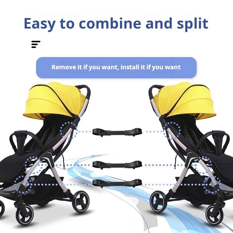 3pcs conectores de carrinho ajustáveis, combinação gratuita simples de conectar e desmontar acessórios de carrinho