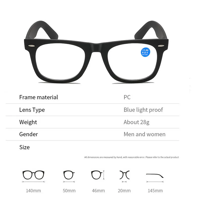 2024 New Ultra Light Large Frame Presbyopia Glasses High-definition Elderly Reading Glasses Anti Blue Light Far Sight Glasses
