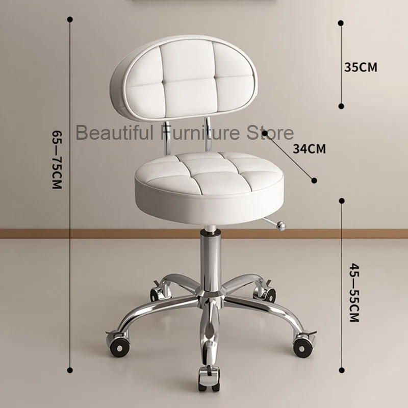 Кресло парикмахерское с подъемным шкивом и спинкой
