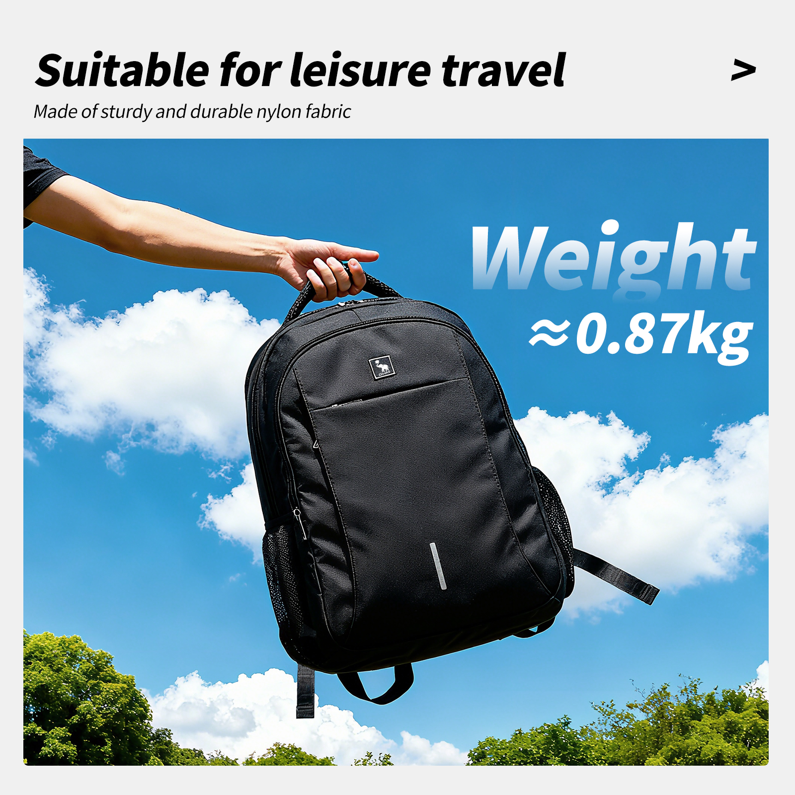 OIWAS Waterproof Laptop Backpack with USB Charging Port Large Capacity Computer Bag for Men And Women