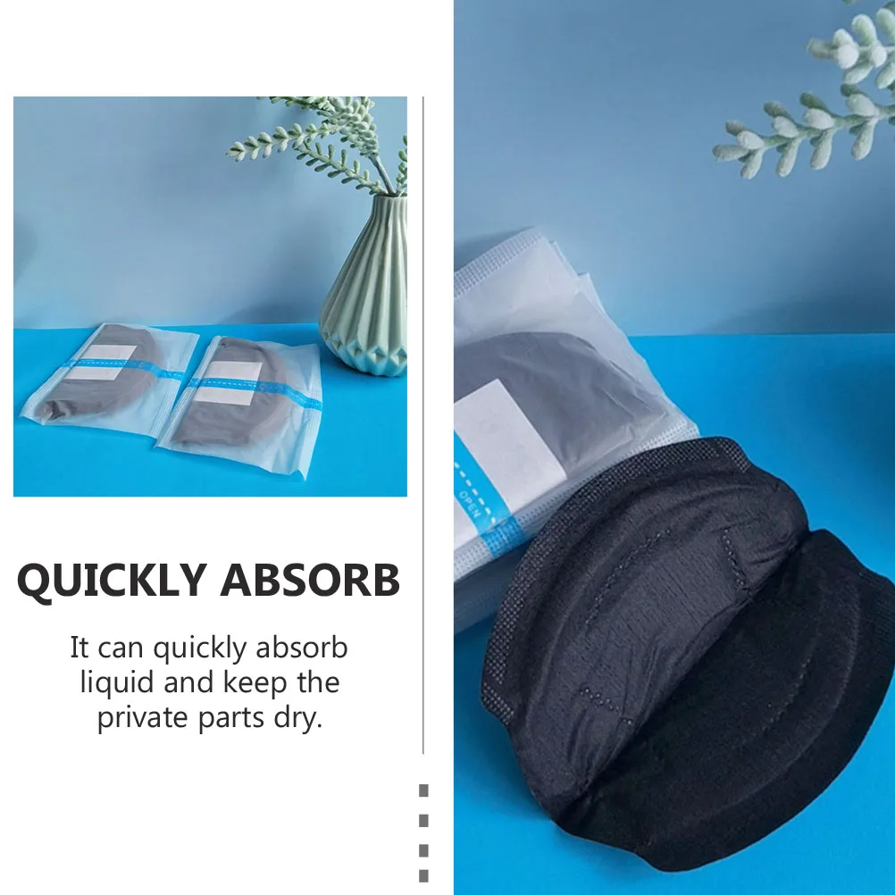 20 Pcs Incontinence Protection Pad Insert Men's Nursing Pads Towel Bladder Control Black