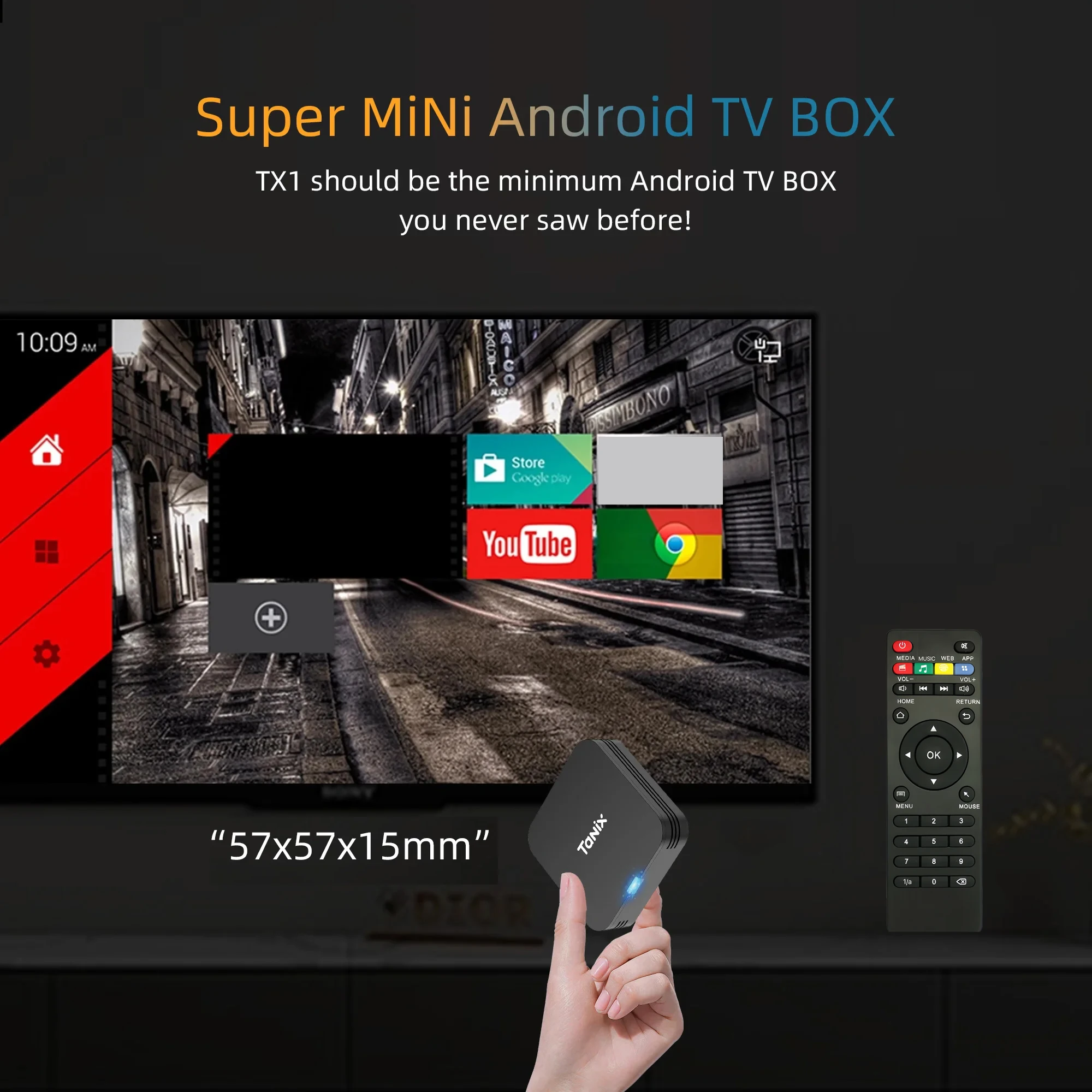 HOT Android TV BOX Tanix TX1 Allwinner H313 Quad Core Android10 WIFI 2.4G 4k Multi Language Streaming Media Player Set Top Box