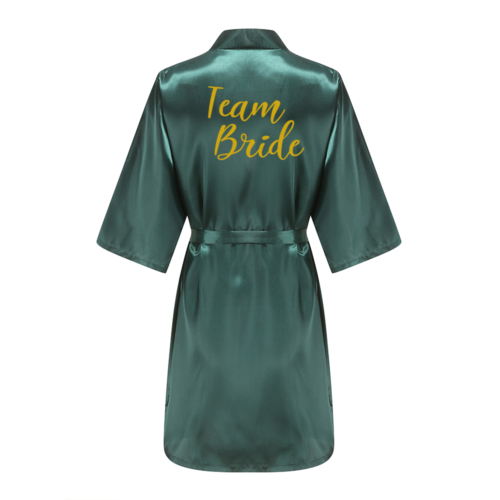 Wedding Bride Bridesmaid Robes Dressing Gown Sexy Women Bathrobe Night shirts Short Sleepwear Women Flower Kimono Plus Size