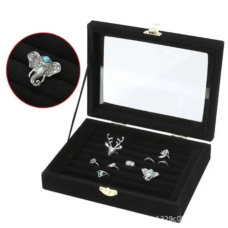 1PC Sieraden Opbergdoos Groothandel Thuis Sieraden Display Box met Overdekte Ketting Ring Sieraden Organizer