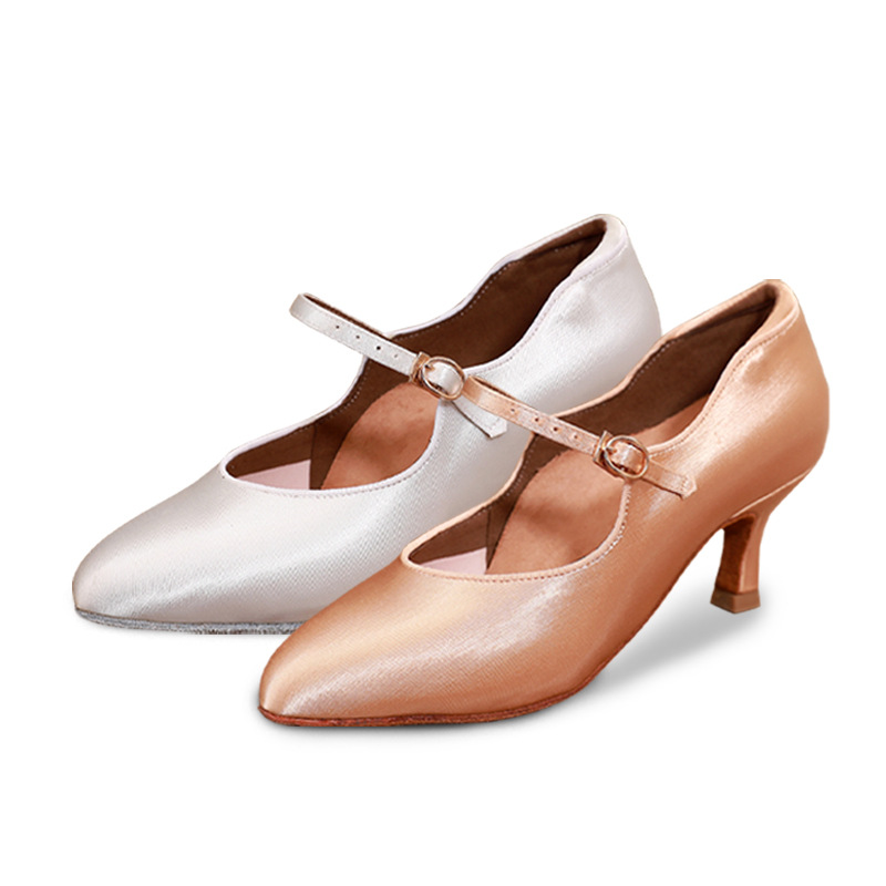Frauen Modern Dance Schuhe Standard Turnschuhe Tanz Satin Weiche Sohlen Trainingsschuhe Ballroom Dance Walzer Tango Damen