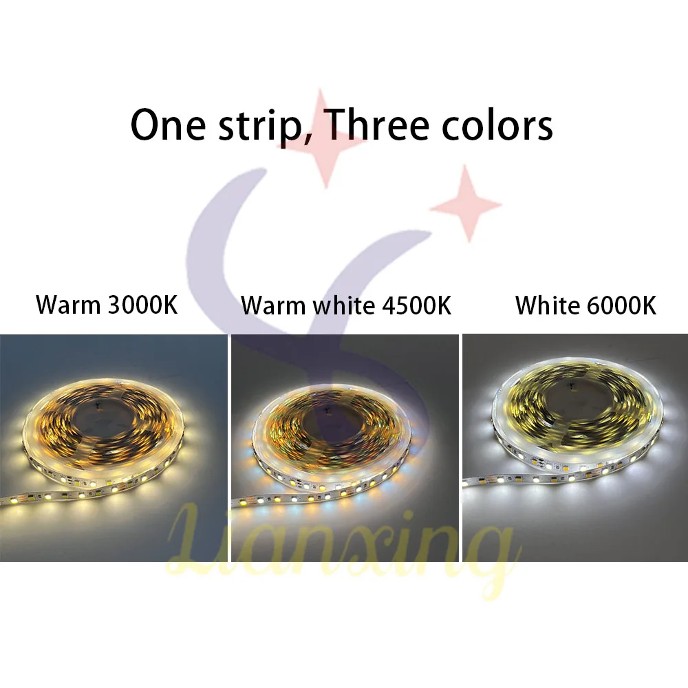 Smart bagno specchio sensore interruttore LED Strip Lights 2835 luminosità CCT dimmerabile strip light controller 12 v120d