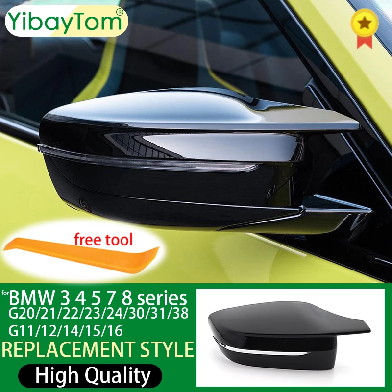 Voor BMW 3 5 7 8 Serie G20 G21 G28 320d 330e 330i G30 G38 G11 G12 G15 G16 Auto Side Wing spiegel Cover Achteruitrijcamera Caps