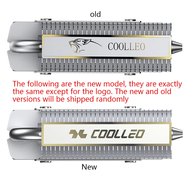 COOLLEO HR-09 M.2 2280 SSD Heatsink Fully Electroplated Reflow Welding AGHP HeatPipe 2280 NVMe SSD Cooler