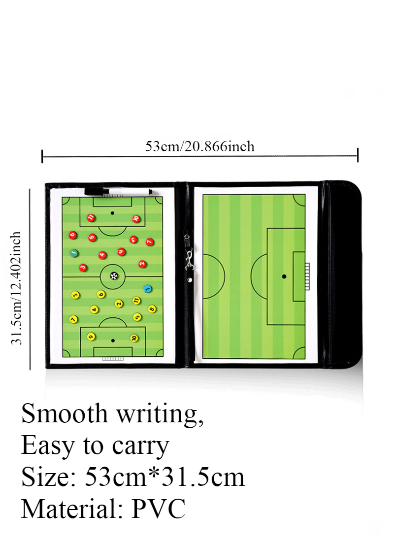 54cm Foldable Magnetic Tactic Board Soccer Coaching Coachs Tactical Board Football Game Football Training Tactics Clipboard Hot