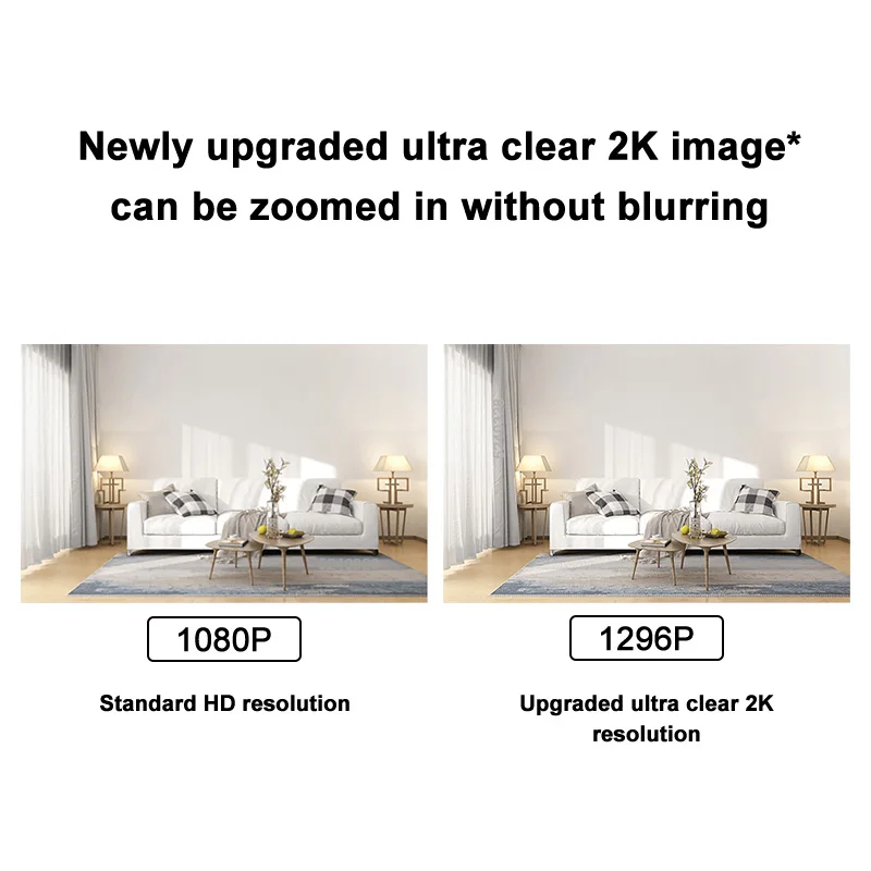 Xiaomi Mijia IP กล้อง 2K 1296P WiFi Night Vision Baby Security Monitor เว็บแคมวิดีโอ AI Human Detection การเฝ้าระวังสมาร์ทบ้าน