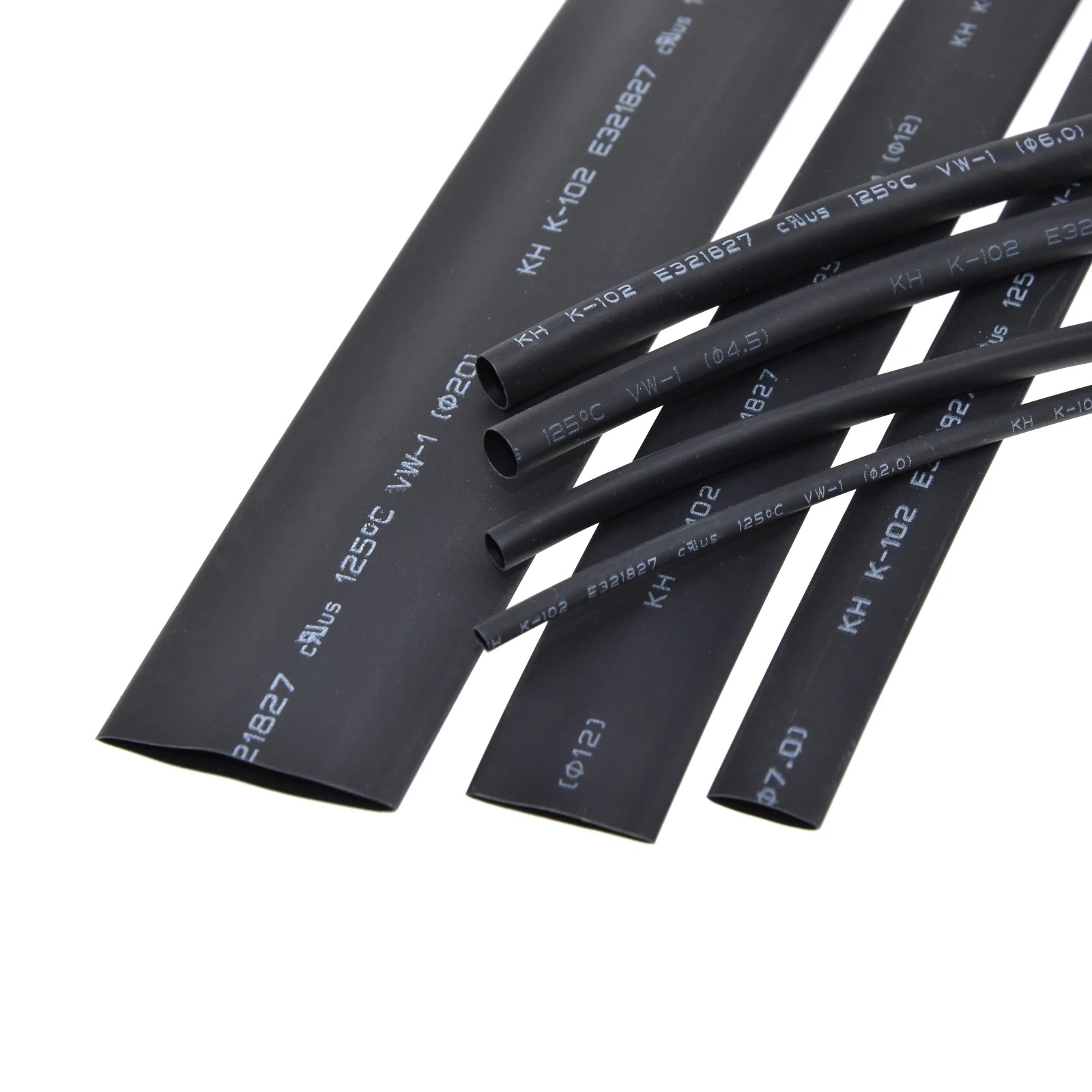 1 Meter 10 m Schrumpfschlauch 8/10/12/15/16/18/20/25/28/30 mm 2:1 Schwarz Schrumpfschlauch Schrumpfschlauch Wrap DIY Draht Kabel