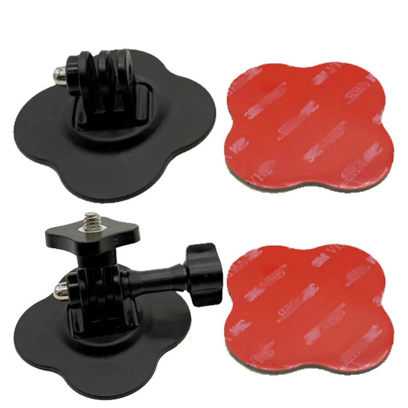 Soporte Universal Flexible para casco GoPro 13, 12, 11, 10, 9, Insta360 X4 X5 Ace Pro, Base adhesiva plana curvada, accesorio para cámara deportiva