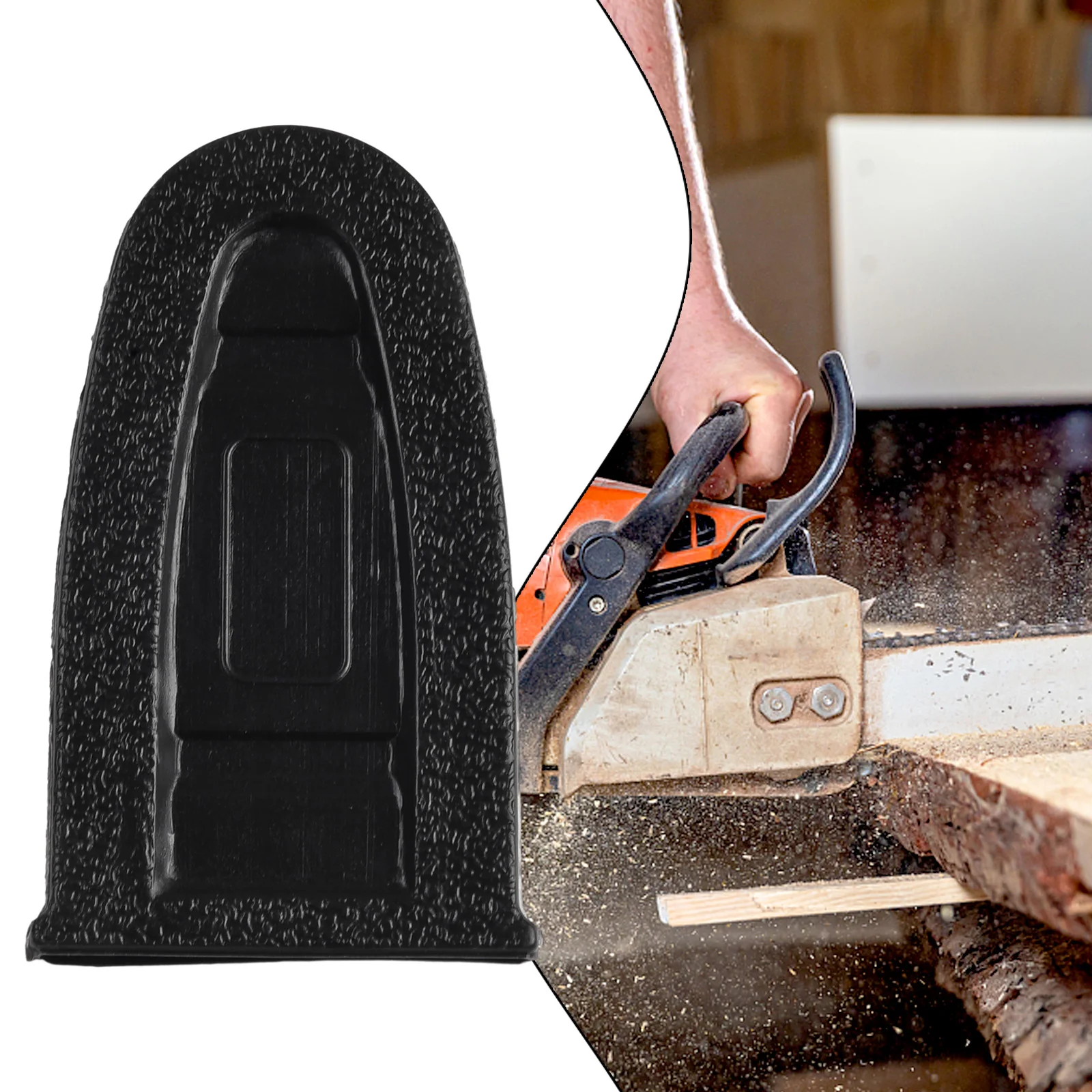 Barra de motosierra de 4 a 6 pulgadas, cubierta protectora de vaina, placa guía de plástico, accesorios para motosierra eléctrica