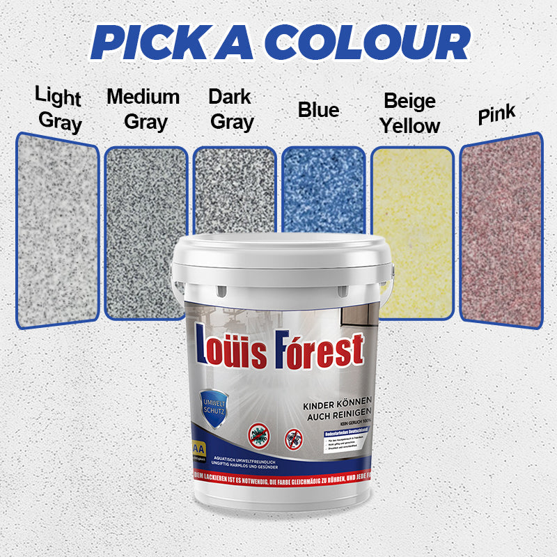 Hochglanz-Marmor-Effekt, Epoxid-Bodenbeschichtung, farbiger Sand, selbstnivellierende Flachfarbe, verschleißfeste Anti-Rutsch-Farbe