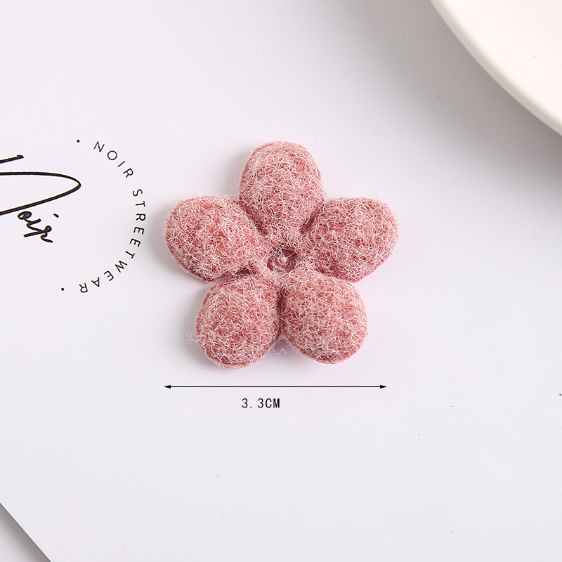 30 ชิ้น 3.5-2 เซนติเมตร Mini Plush ประดิษฐ์ดอกไม้หัวกระดาษงานแต่งงาน DIY พวงหรีด Headdress รองเท้ากระเป๋าอุปกรณ์ตกแต่งคริสต์มาส