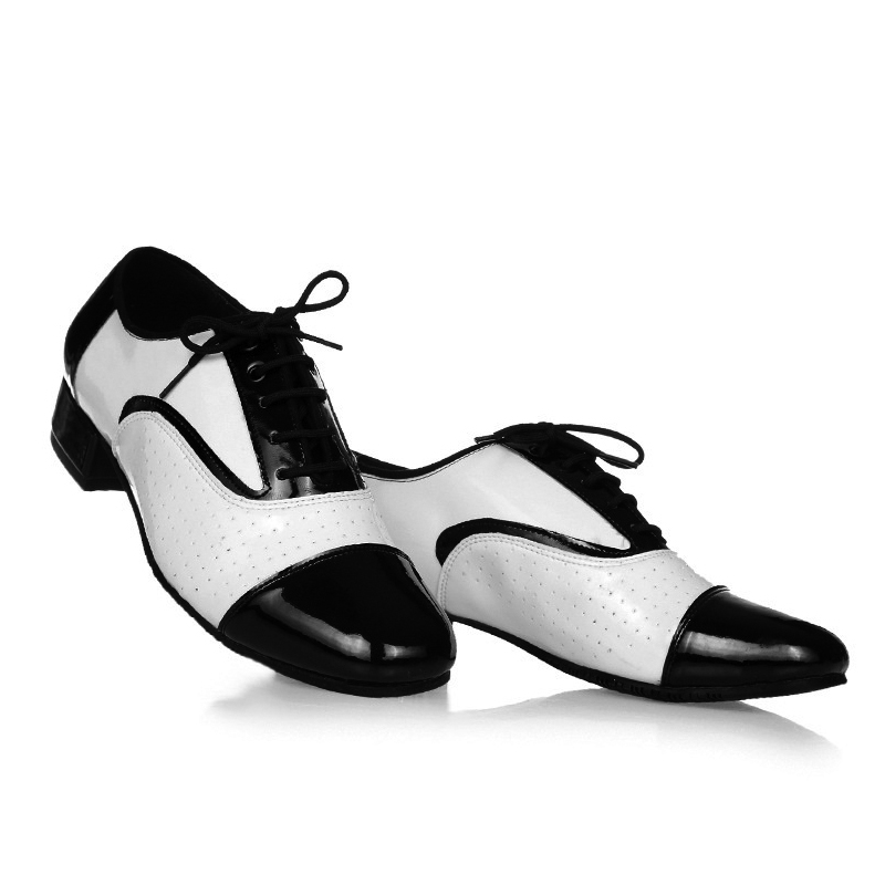 Zapatos de baile modernos para hombres, cuero de rendimiento suave, transpirable, baile latino Social, vestido Formal cuadrado, zapatos de baile de Jazz, zapatillas de deporte