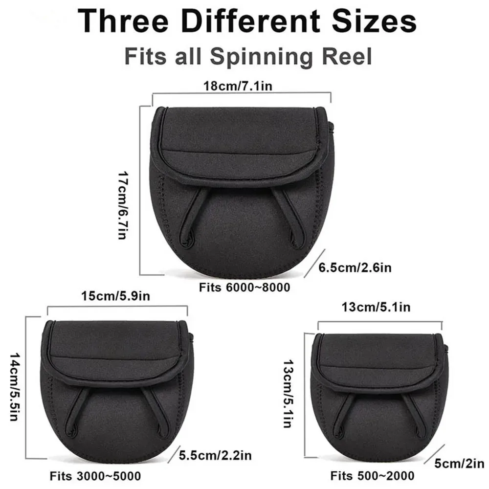 S/M/L Spinning Visserij-reel Cover Neopreen Wiel Beschermhoes Waterdichte Reel Tas Opslag Waterdruppel Wiel Pakket Outdoor