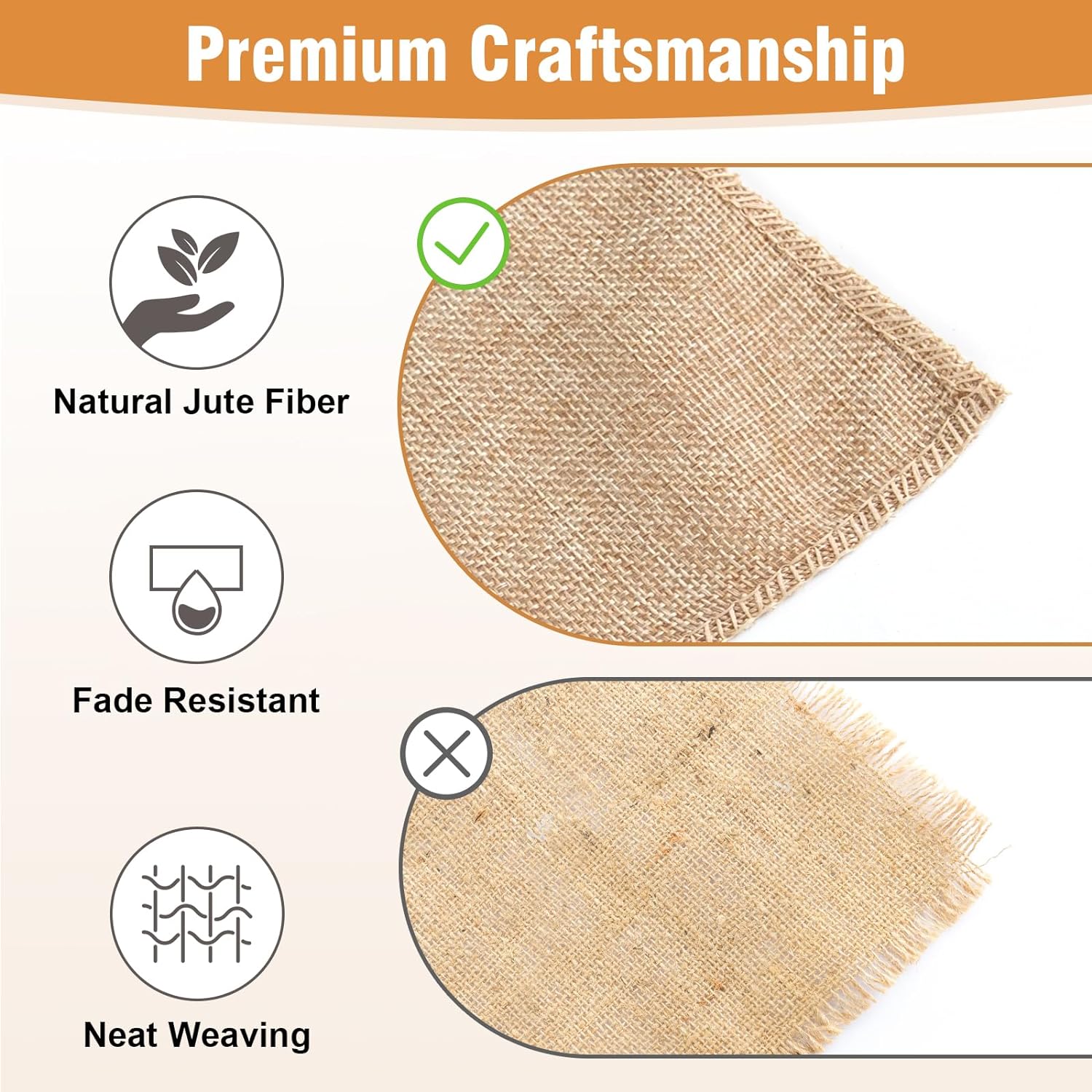 30cm Width Jute Linen Vintage Natural Table Runner  Burlap Rustic Khaki Party Country Wedding Decoration Chair Decor