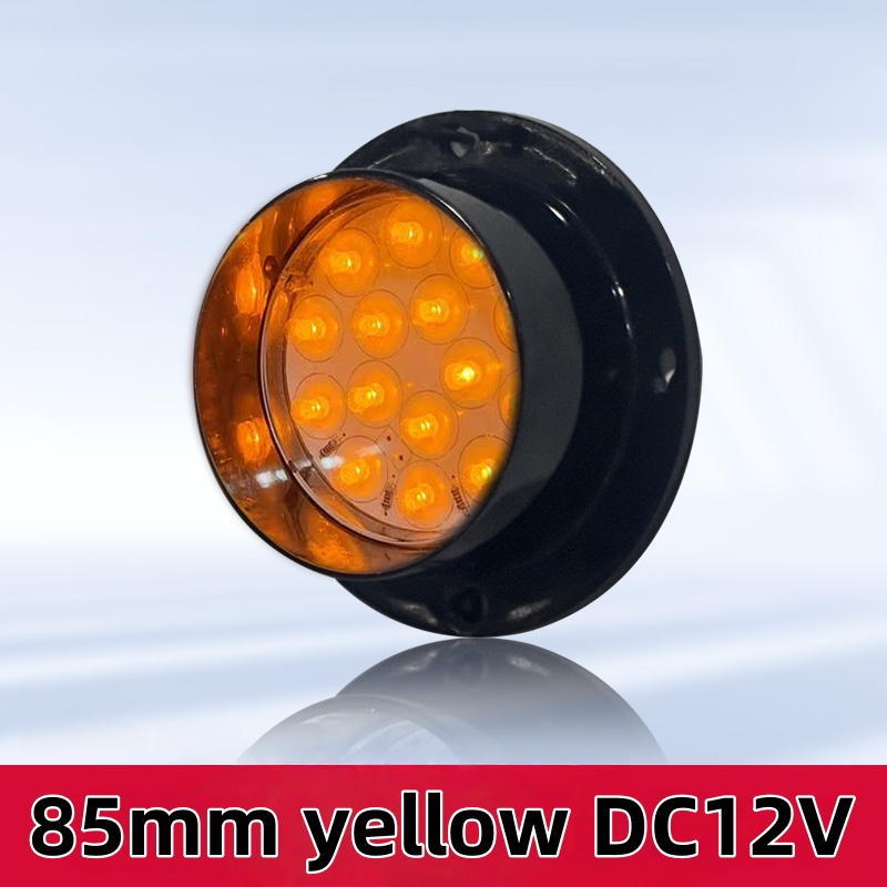 Semáforo 85mm |   Semáforo LED vermelho amarelo verde |   Caixa para PC |   DC 12V |   85 mm de diâmetro |   IP65 | impermeável | Alta qualidade