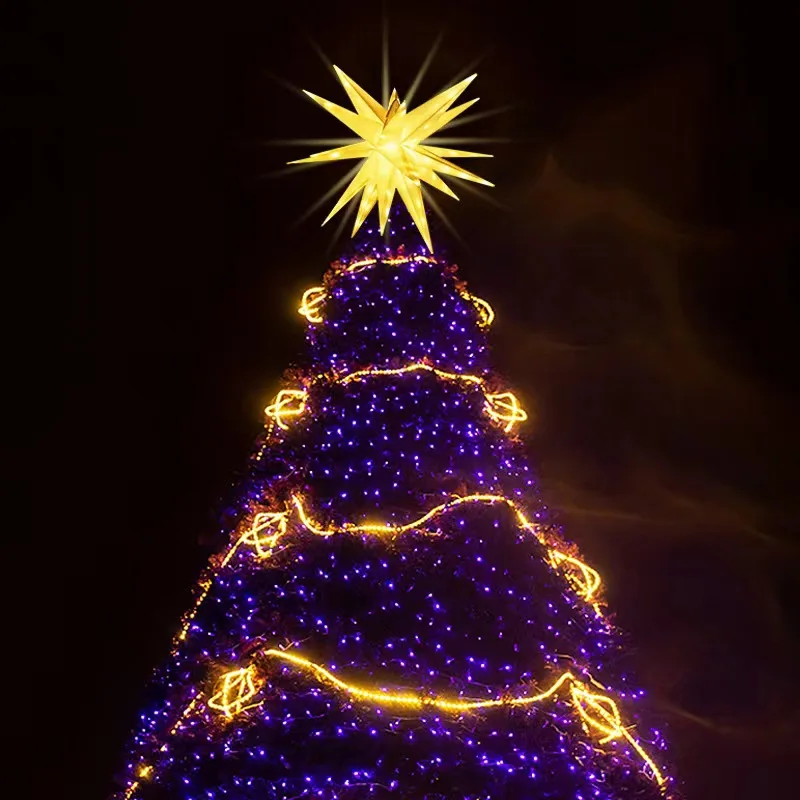 Luz Nocturna explosiva Starburst, lámpara de decoración navideña RGB con Control por aplicación Bluetooth, impermeable para exteriores, árbol y jardín