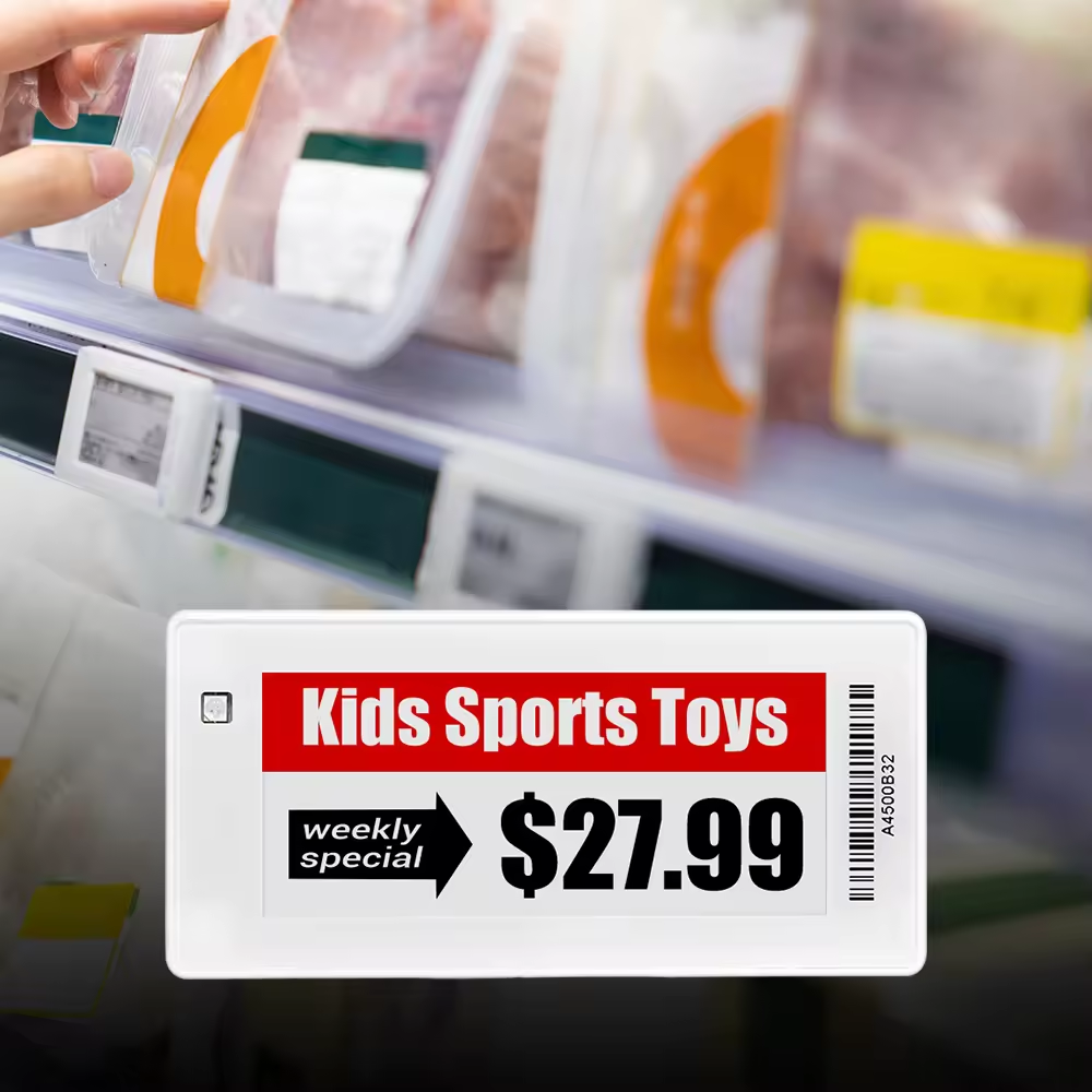 Étiquette d'étagère électronique, Version Bluetooth, étanche, pour supermarché, encre électronique, écran d'affichage, système de papier électronique