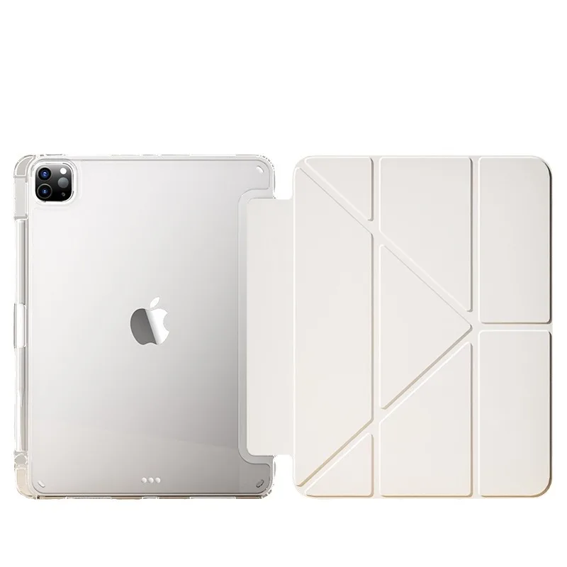 Funda 2024 para iPad Pro 11 iPad 10,2 7a 8a 9a 10a generación funda iPad Air 6 5 4 3 10,5 10,9 13 12,9 M2 M4 portalápices transparente