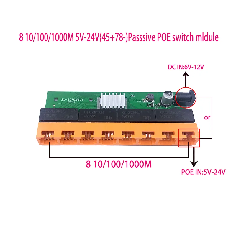 OEM nuevo modelo 5/8 puertos Gigabit Switch escritorio RJ45 Ethernet Switch 10/100/1000mbps Lan Gigabit switch rj45 tp-link