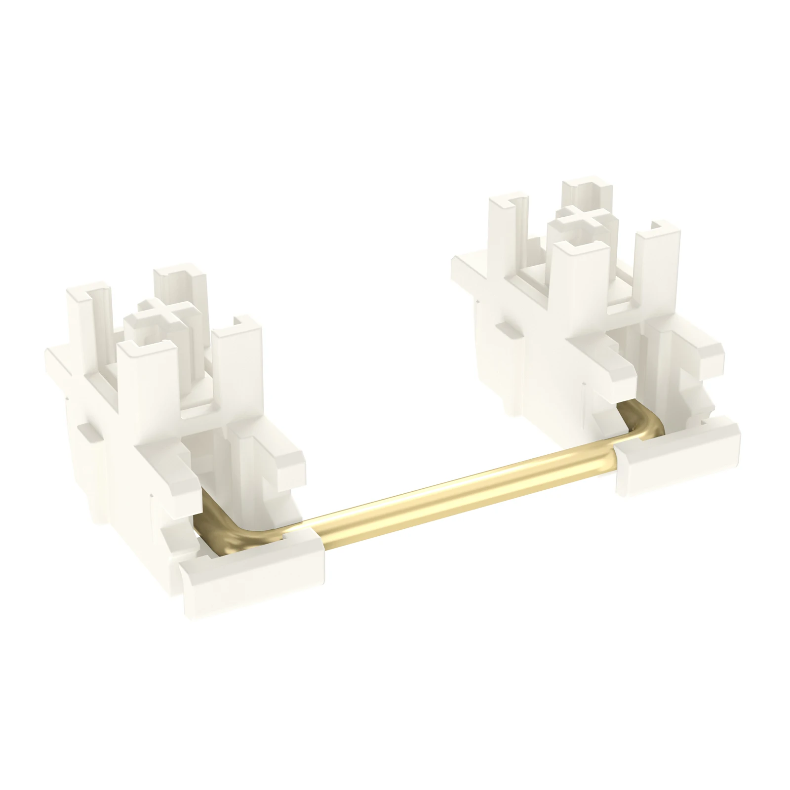 DUROCK Plate Mount Stabilizer V3, Innovative Pre-clipped Stem for Minimum Wire Wobble 2U 6.25U 7U Plate Keyboard Stabilizers V3